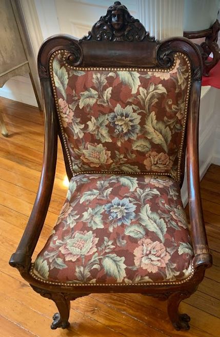 Antique accent chair